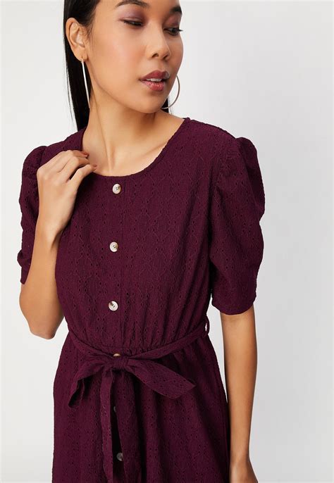 Buy Women Schiffli Tie-Up Waist Dress Online at just Rs. 1299.0 ...