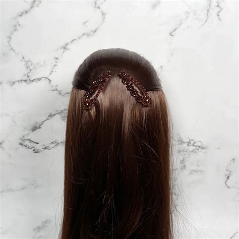 Buy Crystal Studded Hair Pins – Elegant Tic Tac Clips Today – Bella Luxe