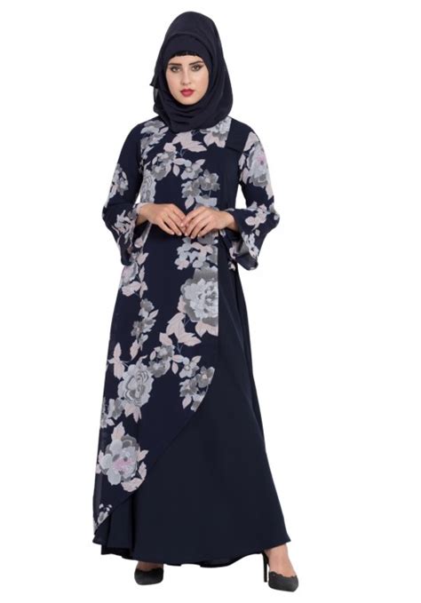 Floral Dress in Dual Layer | Arabian Abayas | Islamic Shop