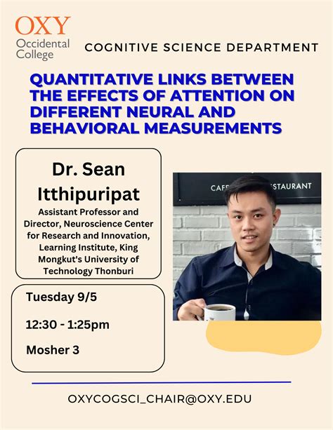 Cognitive Science Speaker Event: Dr. Sean Itthipuripat | Occidental College