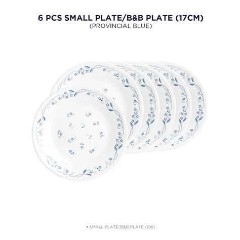 Corelle Livingware Provincial Blue 17 cm Small Plate Pack Of 6 ...