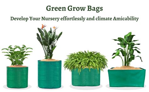 SINGHAL HDPE UV Protected Big Round Plants Grow Bags 24x24 Inch for ...