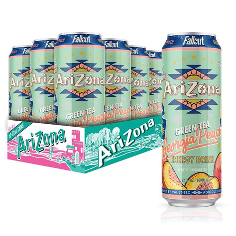 Amazon.com: AriZona x Fallout Georgia Peach Green Tea - 234mg Natural ...