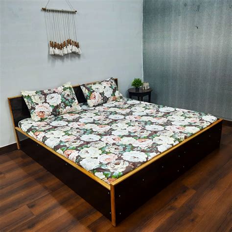 Avioni Home's Creta premium glaze cotton Elastic Fitted King Size Beds ...