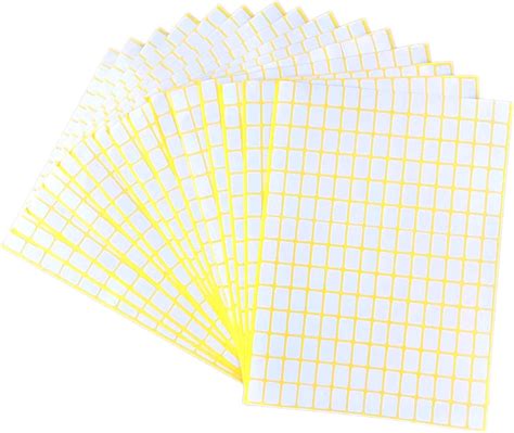 JZK 15 Sheets 196 Labels per Sheet, Total 2940, 13x8mm Matte White ...