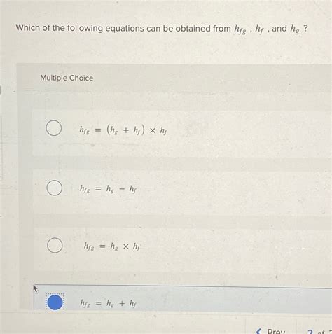 Solved Which of the following equations can be obtained from | Chegg.com