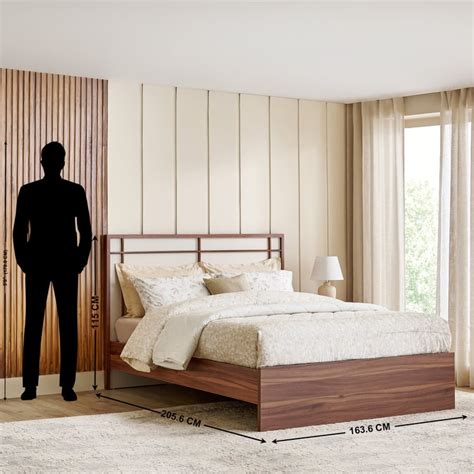 Buy Shoji Akira Queen Bed - Brown from Home Centre at just INR 22999.0