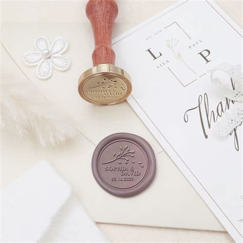 Custom Aglaia Odorata Wedding Wax Seal Stamp | Stamprints