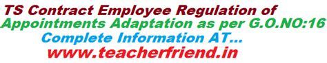 TS Contract Employee Regulation of Appointments Adaptation as per G.O ...