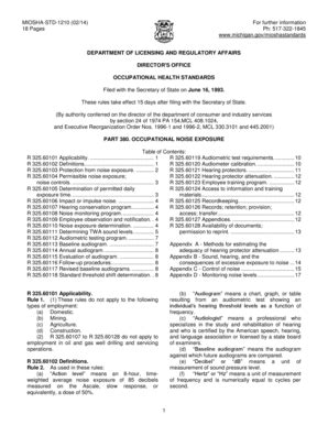 Fillable Online michigan MIOSHA-STD-1210 (02/14) 18 Pages For further ...