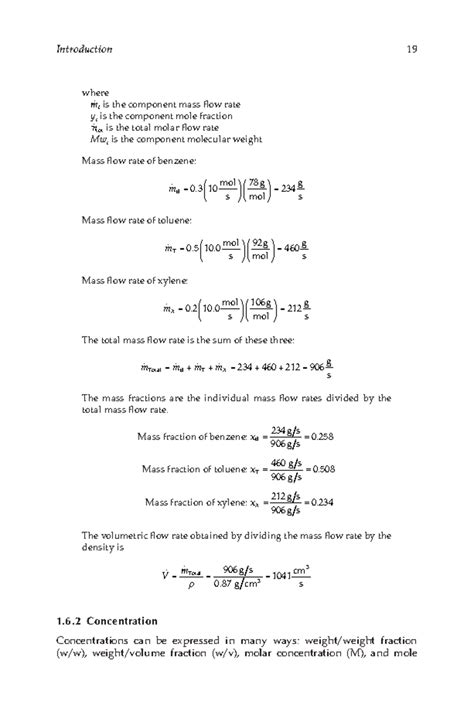 Principles of Chemical Engineering-7 - Introduction 19 where m i is the ...