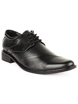 Buy BuckleUp Men's Leather Black Lace Up Formal Shoes at Amazon.in