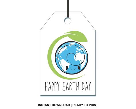 Earth Day Tags, Earth Day Gift Tag, Happy Earth Day Tags, Earth Day ...