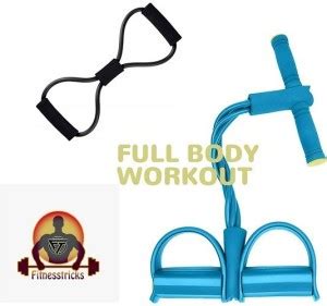 Fitnesstricks Home Gym Combo Of Rubber Tummy Trimmer with Resistance ...