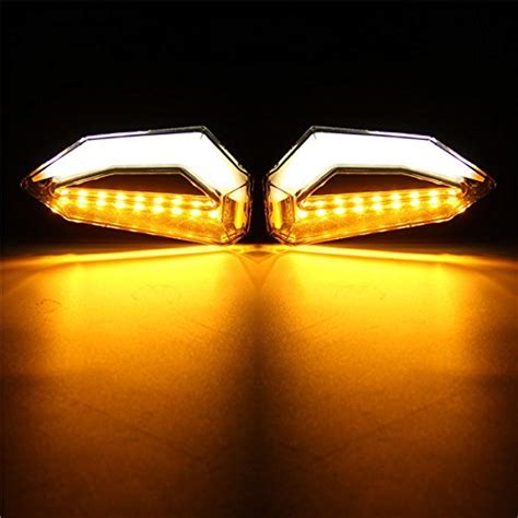 visionrabbit 1 Pair 12V Universal Motorcycle LED Tail Lights Brake ...