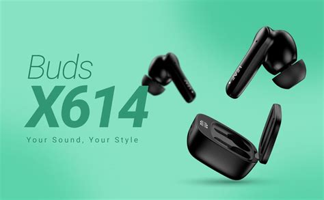 Leaf Buds X614 True Wireless ANC Earbuds with AI SOUND App, Active ...
