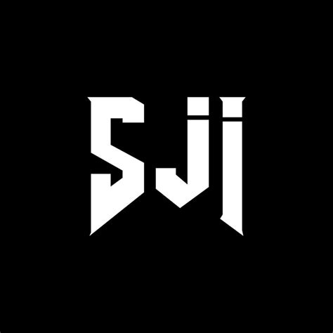 Sji letter logo design for technology company sji logo design black and ...