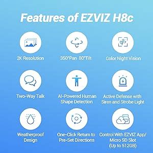 Buy EZVIZ Outdoor Security Camera, 3MP 2K, Pan/Tilt WiFi Camera, CCTV ...