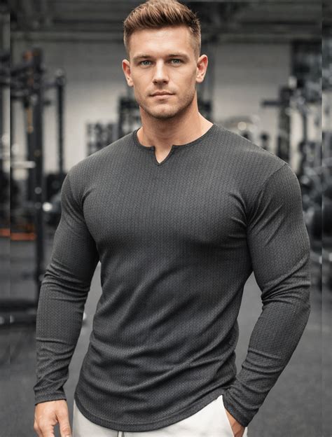 Solid Stretch Long Sleeve V-Tee – Shred Armour