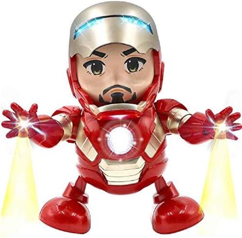 Buy KELLY MILLER Ironman Dancing Robot Musical Superhero Iron Man ...