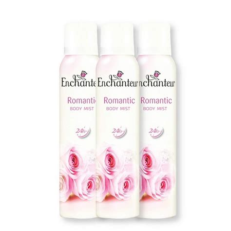 Buy Enchanteur Body Mist Deo, Romantic, 150ml (Pack of 3) Online at Low ...