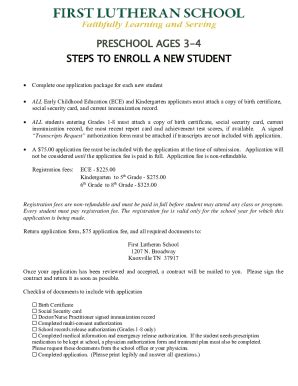 Fillable Online www.quarrylane.orguploadedPreschoolPreschool Enrollment ...