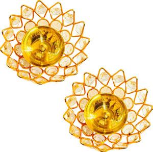 Shahjahan Export Big Size Akhand Diya For Puja Brass Kamal Deep Jyoti ...