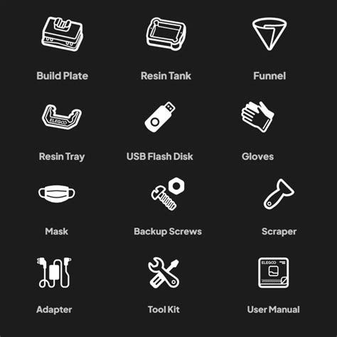 Elegoo Saturn 4 Ultra 16K Resin 3D Printer Box Contain