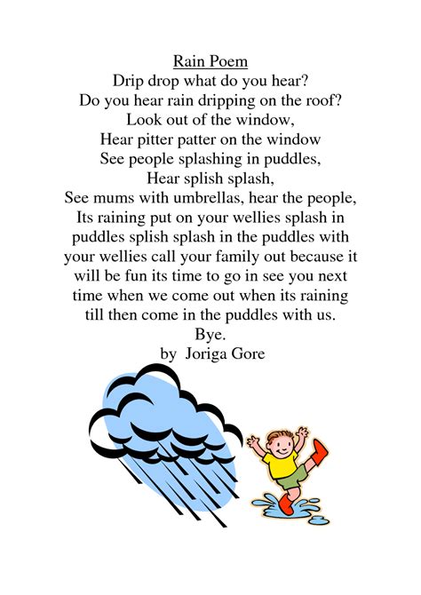 Short Poems About Rain