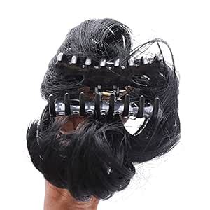 SUPER MARCHE Artificial Juda with Clutcher Hair Accessories, Black ...