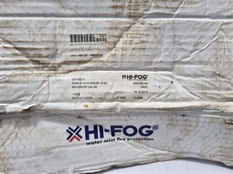Marioff SVM 40-A1N-S38/30-10-M Solenoid Valve HI-FOG-Marioff SVM 40-A1N ...