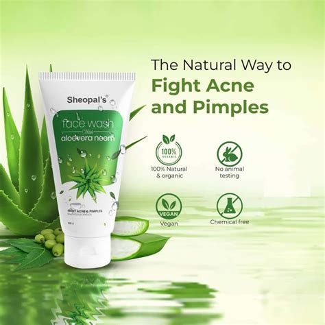 Buy SHEOPALS ALOEVERA NEEM FOR ACNE AND PIMPLE FREE SKIN FACE WASH (100 ...