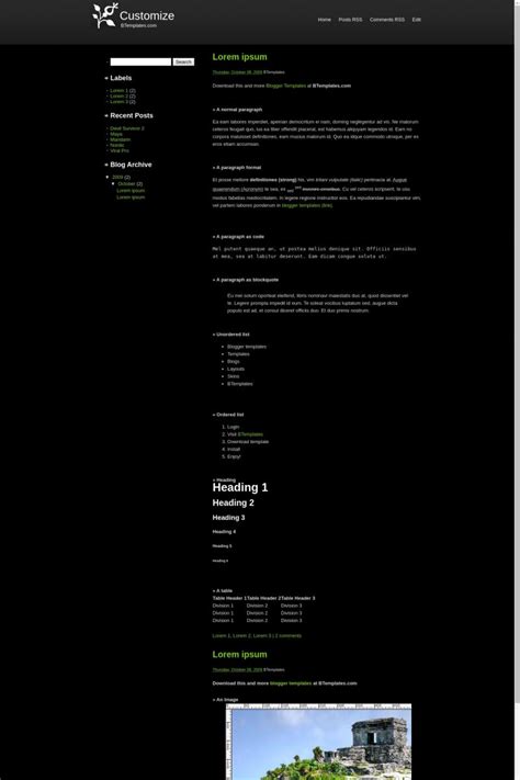 Image result for Customize Blogger Template