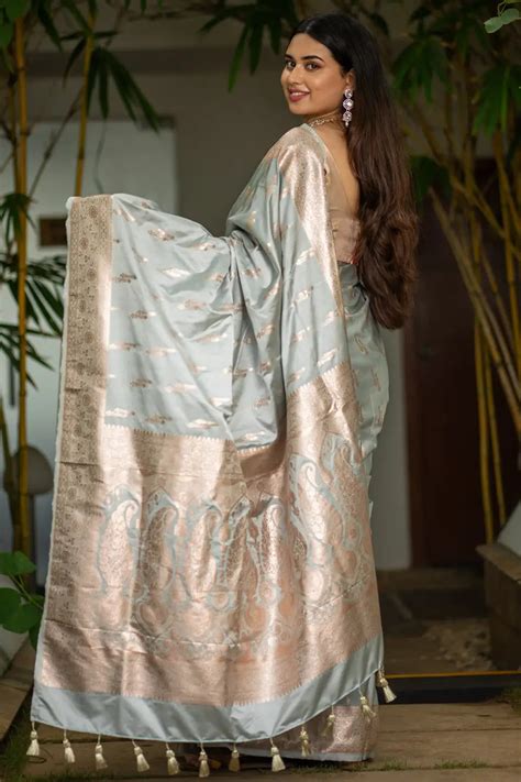 Lynnie Mashru Banarasi Silk Saree - I Love Sarees