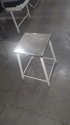 Stainless Steel Stool - Square stool with ss top Manufacturer from Pune