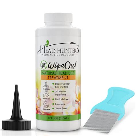 Buy Head Hunters Lice Kit - WipeOut Natural Lice Extra Strength Family ...