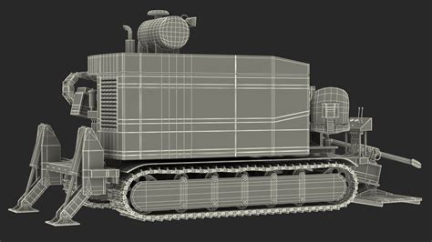 Horizontal Drilling Rig Red Rigged 3D model | 3D Molier International