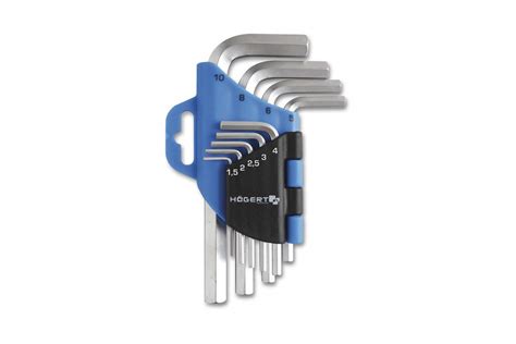 Hogert Technik Germany 9- piece hex keys set, CrV steel : Amazon.in ...
