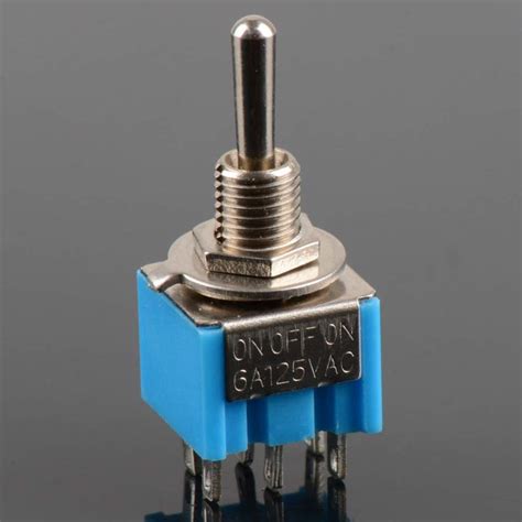 Buy Button Switch - 1 Pc Mini Blue 6 Pin Dpdt On Off Toggle Switch 6a ...
