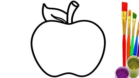 apple drawing very easy