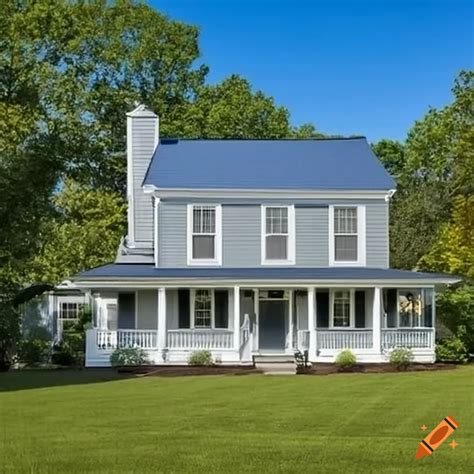 Light Grey House Blue Roof Jacksonville Beach Roofer • J & M Roofing