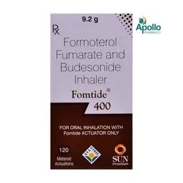Fomtide 400 Inhaler 9.2 gm | Uses, Side Effects, Price | Apollo Pharmacy