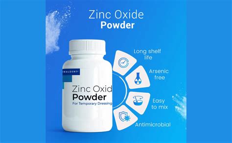 Waldent Zinc Oxide Powder - 60gm Bottle by Dentalkart | Arsenic-Free ...