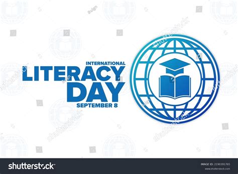 International Literacy Day September 8 Holiday Stock Vector (Royalty ...