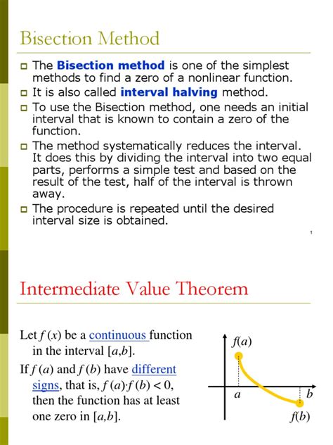 Interval Bisection Method Examples 的图像结果