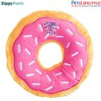 Buy ZippyPaws Junior Donutz Strawberry Dog Toy – Stuffing-Free Plush ...