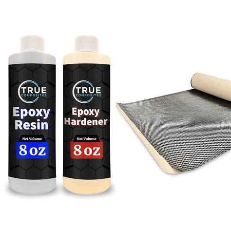 TRUE COMPOSITES 2x2 Twill 3K 5.7 oz Carbon Fiber Epoxy Resin Kit - 36 ...