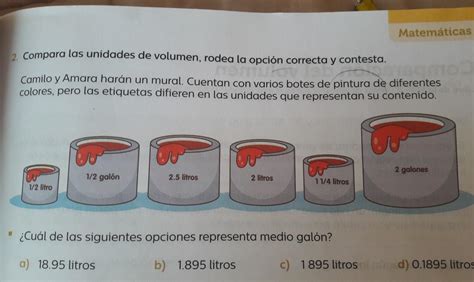 hola, una pregunta ¿cuantos litros hay en un galón? - Brainly.lat