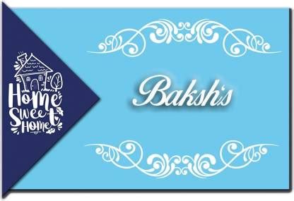 Midas Craft Polypropylene Baksh Name Plate Price in India - Buy Midas ...