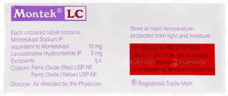 Montek Lc Tablet: Uses, Side Effects, Price & Substitutes